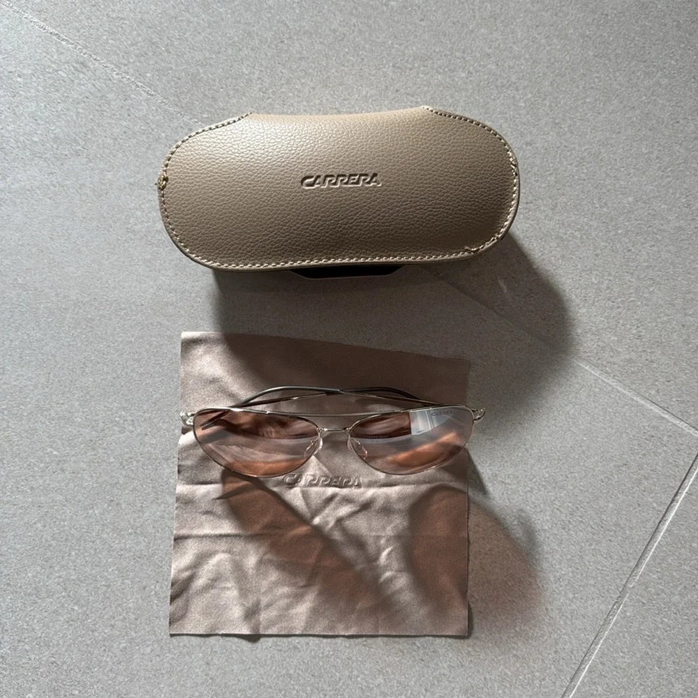 Carrera Aviator Sunglasses with Gold Frame